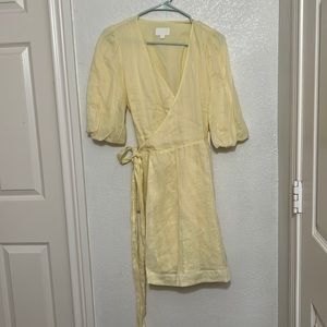 Yellow pastel dress